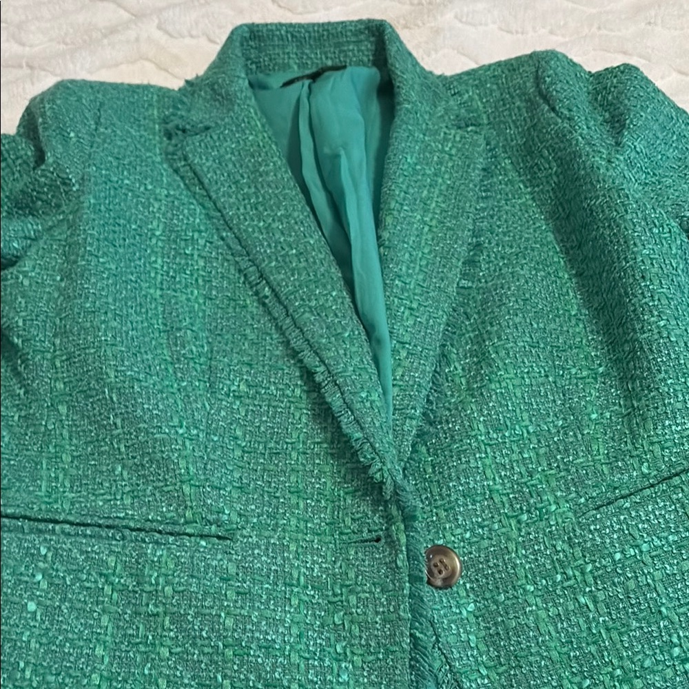 Women's Green Tweed Jacket